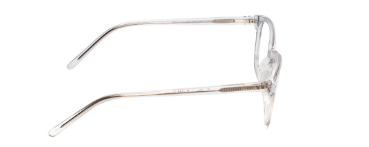 Side View of Ernest Hemingway 4876 Unisex Cateye Eyeglasses Clear Crystal/Silver Accents 53mm