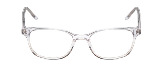 Front View of Ernest Hemingway 4876 Unisex Cateye Eyeglasses Clear Crystal/Silver Accents 53mm