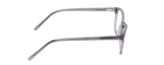 Side View of Ernest Hemingway 4876 Unisex Cateye Eyeglasses in Light Grey Crystal/Silver 53mm