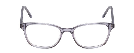 Front View of Ernest Hemingway 4876 Unisex Cateye Eyeglasses in Light Grey Crystal/Silver 53mm
