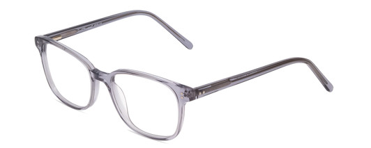 Profile View of Ernest Hemingway H4876 Designer Progressive Lens Blue Light Blocking Eyeglasses in Light Grey Crystal/Silver Accents Unisex Cateye Full Rim Acetate 53 mm