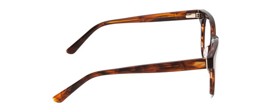 Side View of Ernest Hemingway H4901 Ladies Cateye Eyeglasses Shiny Auburn Brown Tortoise 51mm