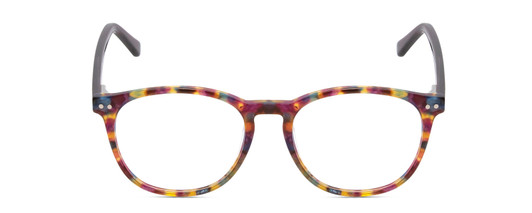 Front View of Ernest Hemingway H4903 Cateye Eyeglasses Demi-Tortoise Havana Mauve Purple 49 mm