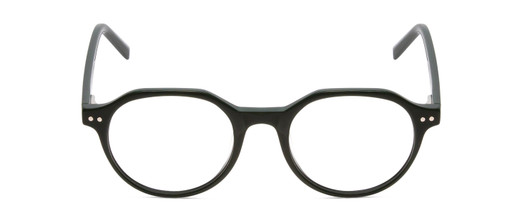 Front View of Ernest Hemingway H4907 Ladies Round Acetate Designer Eyeglasses Jade Green 48 mm