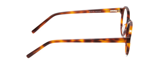 Side View of Ernest Hemingway H4907 Ladies Round Designer Eyeglasses in Tortoise Havana 48 mm