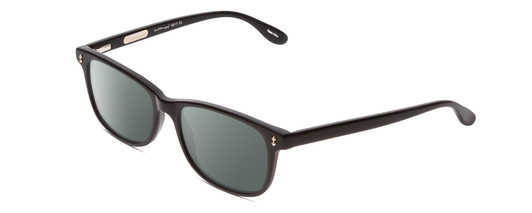 Profile View of Ernest Hemingway H4617 Designer Polarized Sunglasses with Custom Cut Smoke Grey Lenses in Shiny Black Unisex Cateye Full Rim Acetate 56 mm