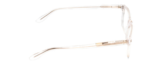 Side View of Ernest Hemingway H4617 Designer Single Vision Prescription Rx Eyeglasses in Crystal Clear Unisex Cateye Full Rim Acetate 56 mm