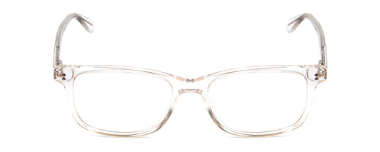 Front View of Ernest Hemingway H4617 Designer Progressive Lens Prescription Rx Eyeglasses in Crystal Clear Unisex Cateye Full Rim Acetate 56 mm