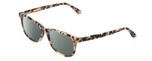 Profile View of Ernest Hemingway H4617 Designer Polarized Sunglasses with Custom Cut Smoke Grey Lenses in Matte Olive Green Unisex Cateye Full Rim Acetate 56 mm