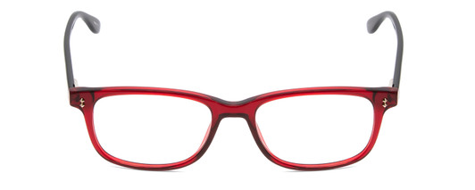 Front View of Ernest Hemingway H4617 Designer Single Vision Prescription Rx Eyeglasses in Shiny Red Crystal Black Unisex Cateye Full Rim Acetate 56 mm