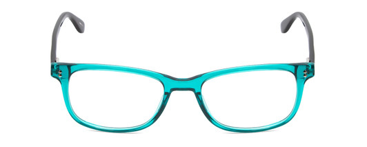 Front View of Ernest Hemingway H4617 Unisex Cateye Reading Glasses Shiny Teal Blue Black 56 mm