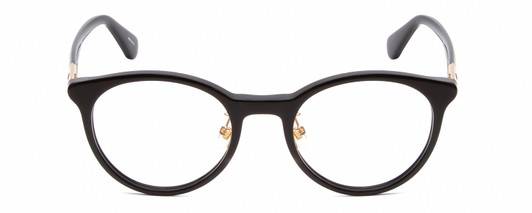 Front View of Kate Spade DRYSTALEE Womens Full Rim Designer Reading Glasses in Black Gold 50mm