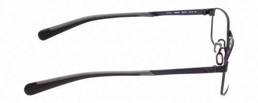 Side View of Costa Del Mar 3003-04 Designer Progressive Lens Prescription Rx Eyeglasses in Satin Navy Blue Matte Grey Black Unisex Oval Full Rim Metal 53 mm