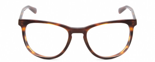 Front View of Costa Del Mar 2002-01 Designer Reading Eye Glasses with Custom Cut Powered Lenses in Brown Tortoise Havana Unisex Cat Eye Full Rim Acetate 53 mm