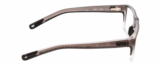 Side View of Costa Del Mar 8014-03 Designer Progressive Lens Prescription Rx Eyeglasses in Matte Grey Clear Crystal Unisex Rectangular Full Rim Acetate 57 mm