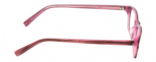 Side View of Jones New York J222 KIDS Girls Designer Reading Glasses Pink Crystal Marble 46mm