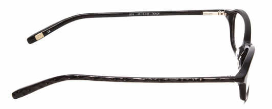 Side View of Jones New York J220 Women's Cateye Full Rim Designer Reading Glasses Black 49 mm
