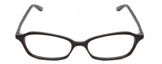Front View of Jones New York J220 Women's Cateye Full Rim Designer Reading Glasses Black 49 mm