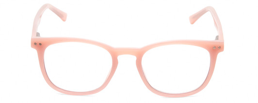 Front View of Prive Revaux Show Off Single Designer Progressive Lens Prescription Rx Eyeglasses in Crystal Amethyst Pink Ladies Round Full Rim Acetate 48 mm