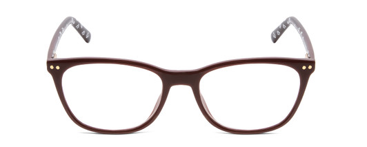 Front View of Kate Spade TINLEE Womens Cateye Reading Glasses Burgundy/Black White Floral 52mm