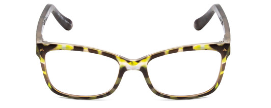 Front View of Prive Revaux Julie Designer Reading Eye Glasses with Custom Cut Powered Lenses in Olive Hunter Green Marble Ladies Cateye Full Rim Acetate 50 mm