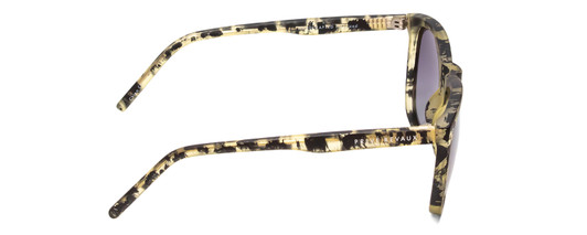 Side View of Prive Revaux Empire East Unisex Sunglasses Green Tan Tortoise/Polarize Grey 55mm