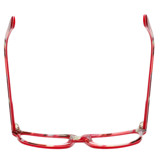 Calabria 857 Designer Eyeglasses in Red :: Custom Left & Right Lens