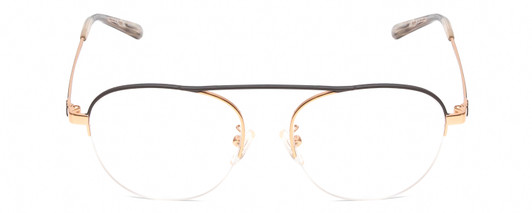 Front View of Michael Kors MK4070-1108 Unisex Round Designer Reading Glasses in Rose Gold 51mm