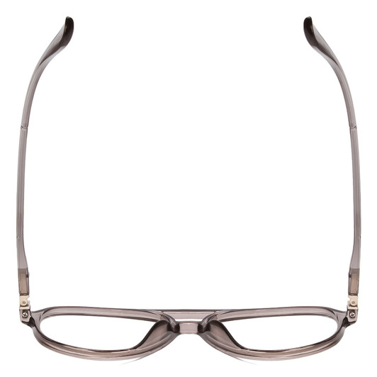 Top View of Gotham Style Flex Collection 67 Men Aviator Reading Glasses in Grey Crystal 65mm