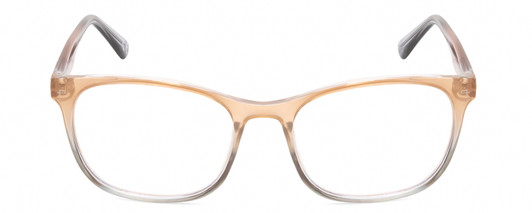 Front View of Calabria Prive Shawn Women Panthos Reading Glasses Cocoa Crystal Brown Gray 56mm