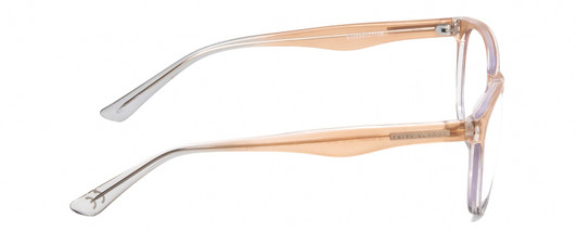 Side View of Calabria Prive Shawn Women Panthos Reading Glasses Cocoa Crystal Brown Gray 56mm