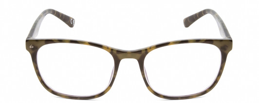 Front View of Calabria Prive Shawn Womens Designer Reading Glasses in Olive Green Marble 56 mm