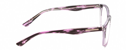 Side View of Calabria Prive Shawn Womens Reading Glasses in Crystal Purple Marble Stripe 56mm