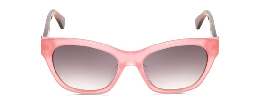 Front View of Kate Spade Jerri/S Women Cat Eye Sunglasses Pink Crystal Gold Tortoise/Grey 50mm