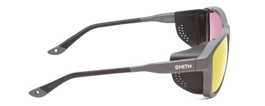 Side View of Smith Embark Unisex Sunglasses Grey/ChromaPop Photochromic Brown Red Mirror 58mm
