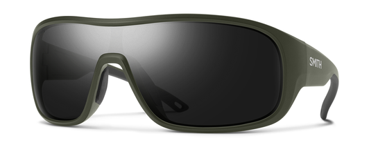 Profile View of Smith Spinner Unisex Sunglass Green/Photochromic ChromaPop Polarized Black 134mm