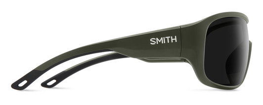 Side View of Smith Spinner Unisex Sunglass Green/Photochromic ChromaPop Polarized Black 134mm