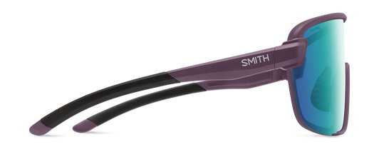 Side View of Smith Bobcat Unisex Sunglasses in Purple/Photochromic CP Blue Green Mirror 150mm