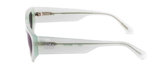 Side View of SITO SHADES AXIS Womens Sunglasses in Mercury White Crystal/Shadow Gradient 55mm