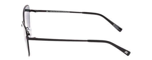 Side View of SITO SHADES CANDI Unisex Aviator Designer Sunglasses Matte Black/Iron Gray 59 mm