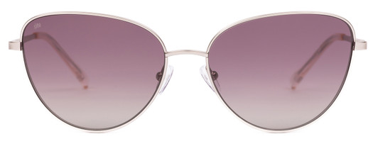 Front View of SITO SHADES CANDI Unisex Aviator Designer Sunglasses Silver/Quartz Gradient 59mm