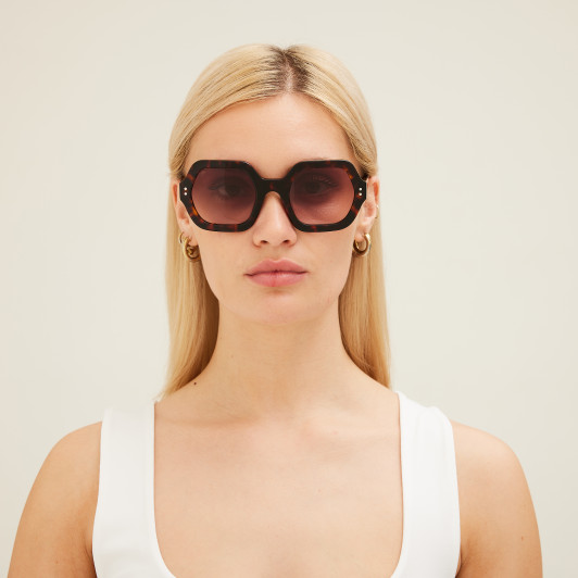 SITO SHADES FOXY Women's Sunglasses Honey Tortoise Havana/Rosewood Gradient 52mm