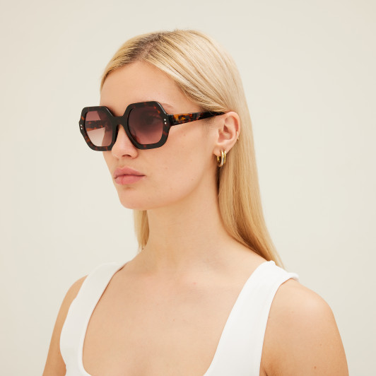 SITO SHADES FOXY Women's Sunglasses Honey Tortoise Havana/Rosewood Gradient 52mm