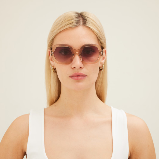 SITO SHADES FOXY Women's Sunglasses Sirocco Pink Crystal/Rosewood Gradient 52 mm