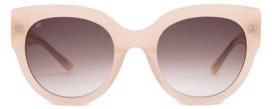 Front View of SITO SHADES GOOD LIFE Womens Sunglasses Vanilla Pink Crystal/Minky Gradient 54mm