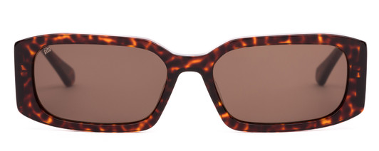 Front View of SITO SHADES INNER VISION Women's Designer Sunglasses in Amber Cheetah/Brown 56mm
