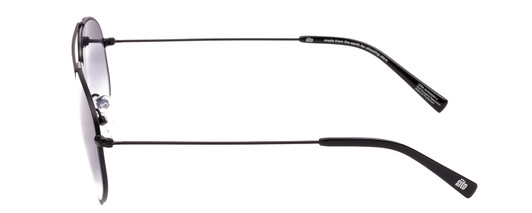 Side View of SITO SHADES LO PAN Womens Aviator Designer Sunglasses Black/Shadow Gradient 58mm