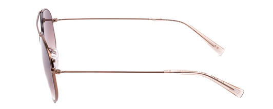 Side View of SITO SHADES LO PAN Womens Aviator Sunglasses in Rose Gold/Rosewood Gradient 58mm