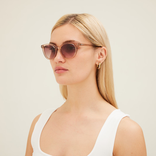 SITO SHADES NOW OR NEVER Women's Sunglasses Pink Crystal/Rosewood Gradient 50 mm