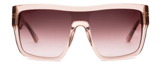 Front View of SITO SHADES ONYX Women's Sunglasses Sirocco Pink Crystal/Rosewood Gradient 132mm